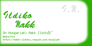 ildiko makk business card